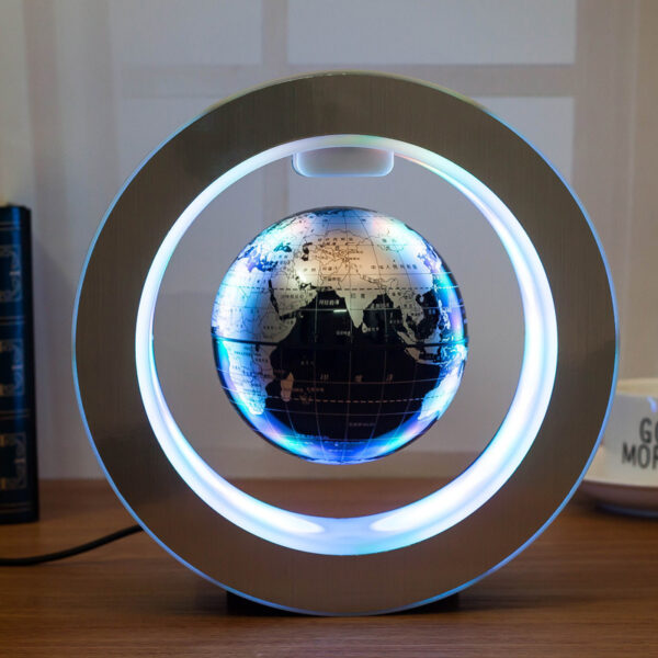 Round LED World Map Floating Globe Magnetic Levitation Light Anti Gravity Magic - Image 10