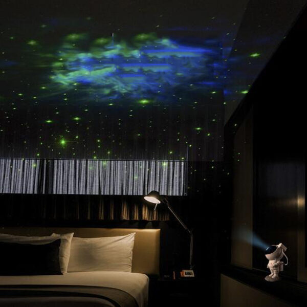 Creative Astronaut Galaxy Starry Sky Projector Nightlight USB Atmospher Bedroom Table Lamp - Image 7