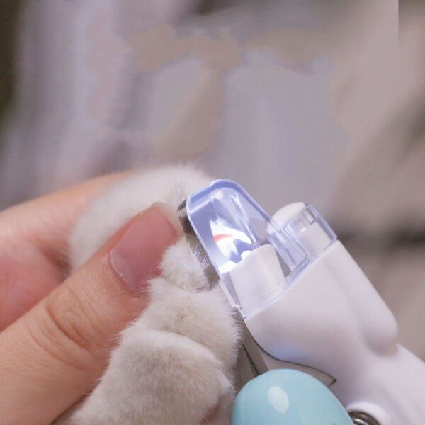 Pet Nail Clippers Dog Nail Clippers Cat Nail Clippers LED Electric Nail Grinder Pet Supplies LED Light Pet Nail Clippers - Image 7