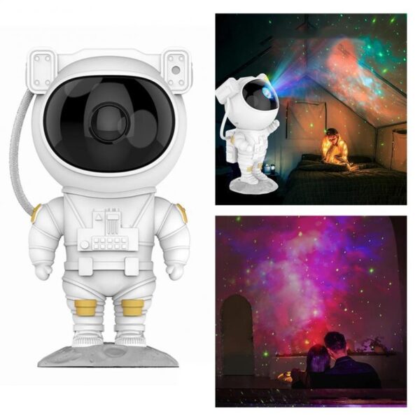 Creative Astronaut Galaxy Starry Sky Projector Nightlight USB Atmospher Bedroom Table Lamp - Image 3