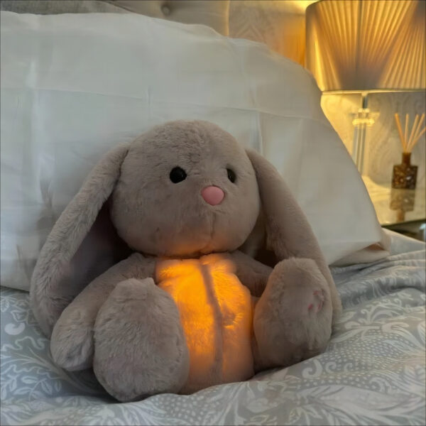 Breathing Rabbit Soothing Sensory Plush Toy With Relieve Anxiety Bunny Comforter Breathes For Newborn Conciliate Baby - Image 3