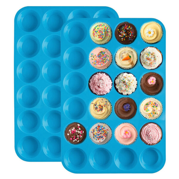 24 holes with round silicone cake mould - Image 2