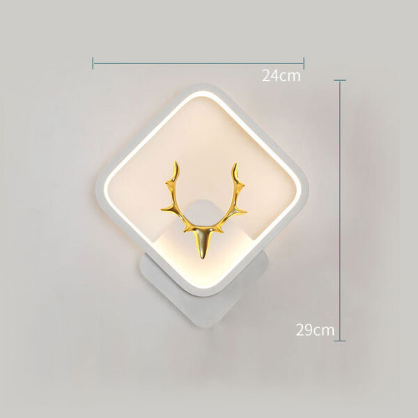 Art Deer Antler Wall Lamp Nordic Remote Control Dimmable Wall Lights - Image 4