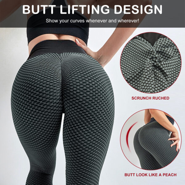 TIK Tok Leggings Women Butt Lifting Workout Tights Plus Size Sports High Waist Yoga Pants Small Amazon Banned - Image 5