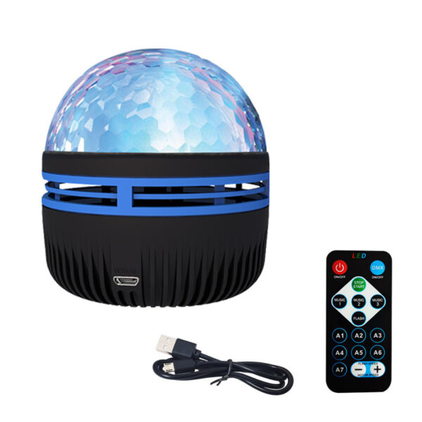 LED Star Galaxy Projector Lamp Spotlight Colorful Rotating Magic Ball Bedroom Atmosphere Lamp Bar KTV Disco Party Stage Light - Image 3
