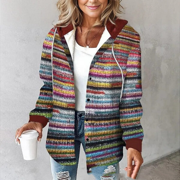 Women's Large Checks Style Women's Woolen Jacket Plaid - Image 10