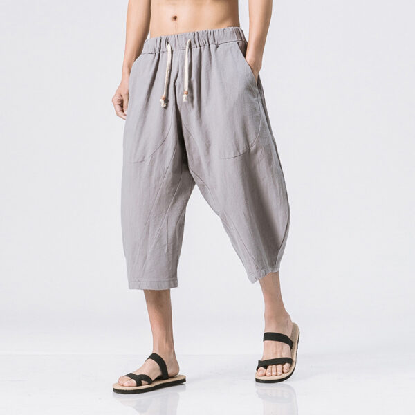 Chinese Style Cotton And Harem Pants - Image 2