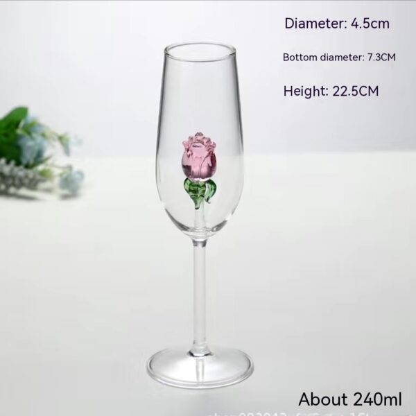 Rose Champagne Glass Simple Fashion Glass - Image 6