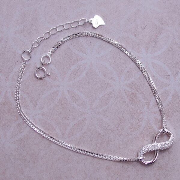 Infinite Silver Lucky Bracelet - Image 5