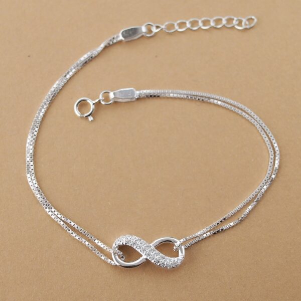 Infinite Silver Lucky Bracelet - Image 2