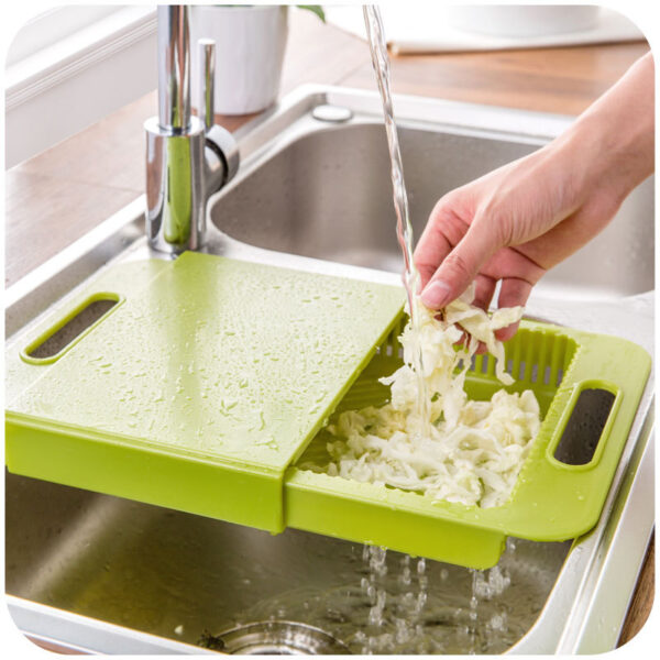 Multifunction Kitchen Chopping Blocks Sinks Drain Basket Cutting Board Vegetable Meat Tools Kitchen Accessories Chopping Board - Image 5