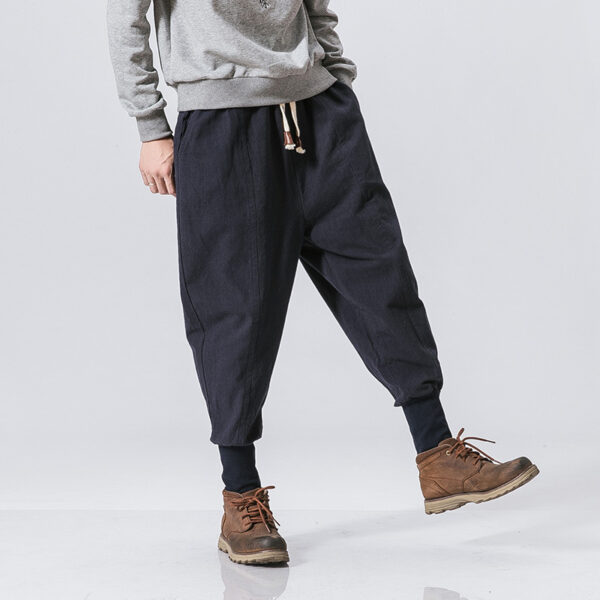 Cotton And Linen Feet Jarem Pants Tide Hip Hop Pants For Man - Image 3