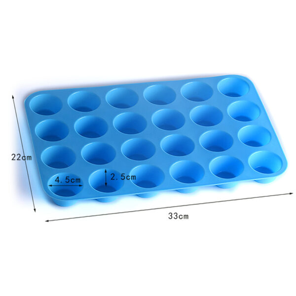 24 holes with round silicone cake mould - Image 3