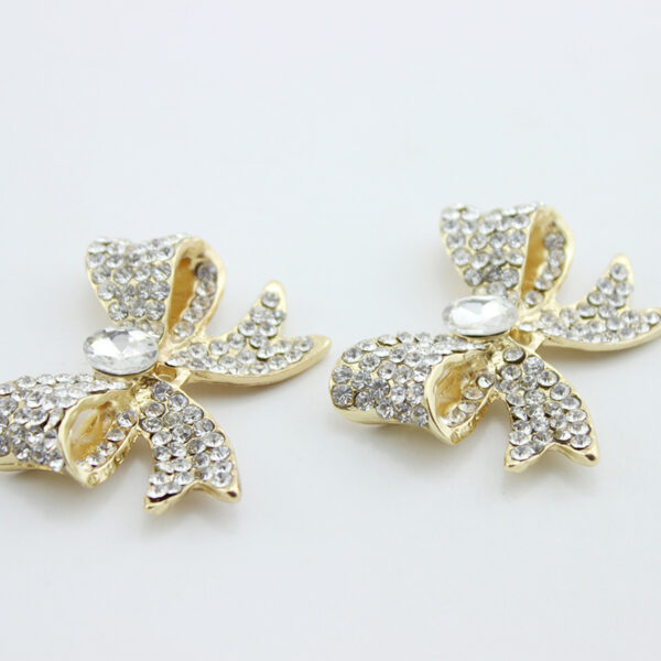 Full Diamond Alloy Bow Collar Section Creative Diy Handmade Material Decorative Accessories - Image 2