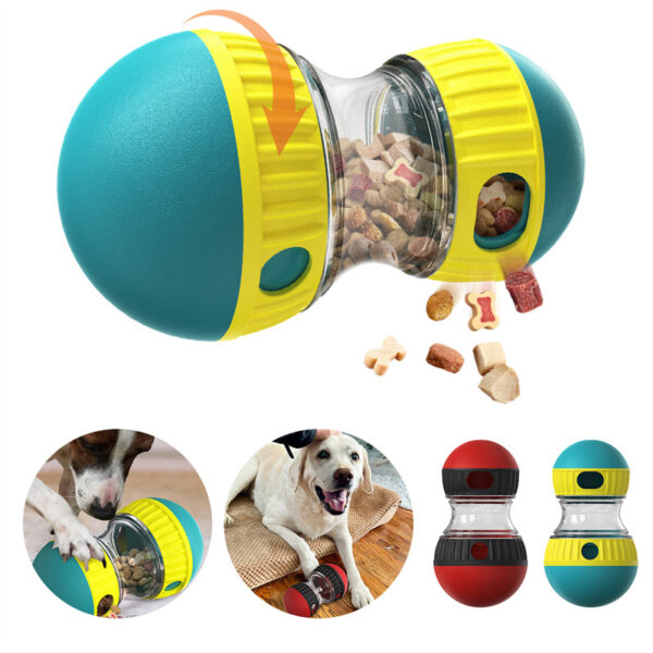 Food Dispensing Dog Toy Tumbler Leaky Food Ball Puzzle Toys Interactive Slowly Feeding Protect Stomach Increase Intelligence Pets Toy Pet Products - Image 10