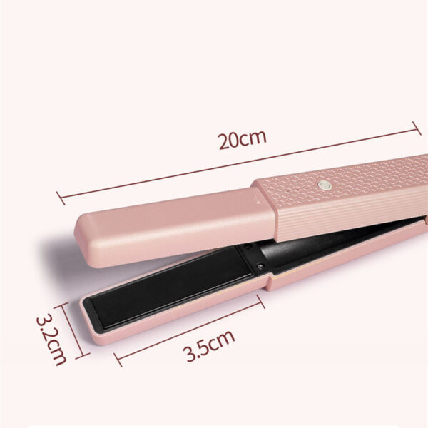 Hair Straightener Cordless Usb Hair Straightener Mini Ceramics Hair Curler 3 Constant Temperature Portable Flat Iron For Travel - Image 4