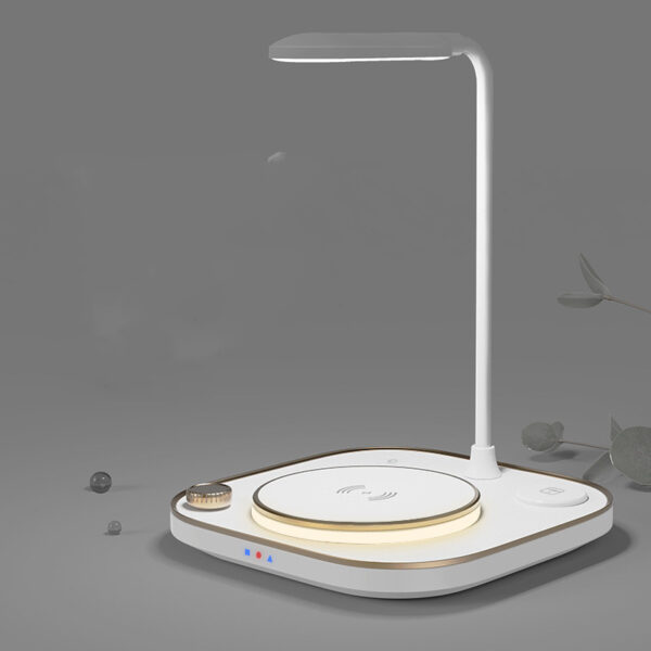 New Three-in-one Wireless Magnetic Charger 15W Fast Charging Desk Lamp Suitable - Image 7