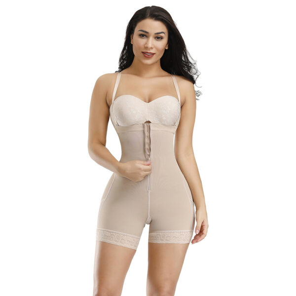 High Waist Hip Trousers Shoulder Strap Corsets Lace Plus Size Belly Pants - Image 3