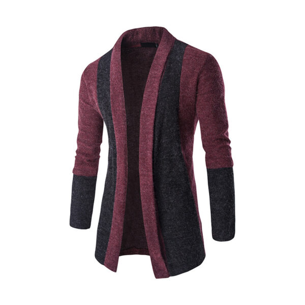 Cardigan Sweater Mens Casual Coat Knitwear Coat Men Clothing - Image 7